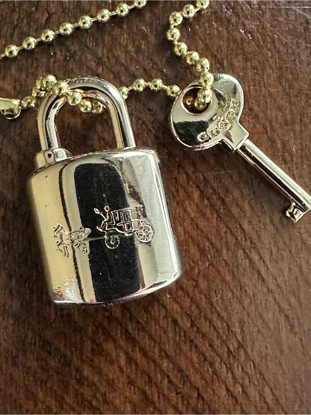 Coach Padlock & Key - Picture 2 of 8